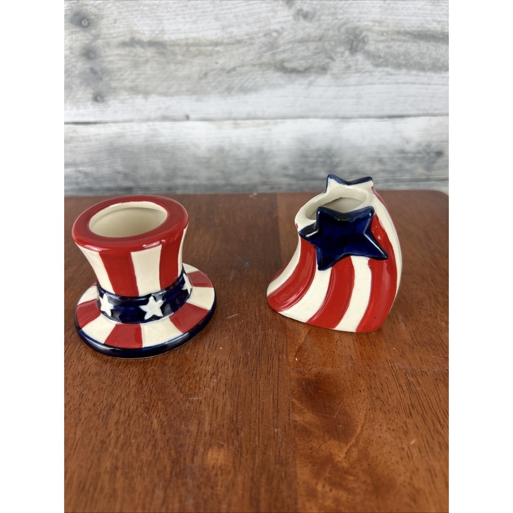 Temp-Tations By Tara 4th Of July Themed Candle Stick Holders